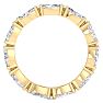 2 1/4 Carat Marquise Shape Lab Grown Diamond Eternity Ring In 14 Karat Yellow Gold, Ring Size 4 Image-3