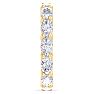 2 1/2 Carat Oval Shape Lab Grown Diamond Eternity Ring In 14 Karat Yellow Gold, Ring Size 6 Image-4