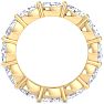 4 1/2 Carat Oval Shape Lab Grown Diamond Eternity Ring In 14 Karat Yellow Gold, Ring Size 6.5 Image-3