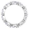 4 Carat Pear Shape Lab Grown Diamond Eternity Ring In 14 Karat White Gold, Ring Size 7.5 Image-3