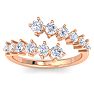 1 Carat Diamond Wrap Ring In 14 Karat Rose Gold Image-1