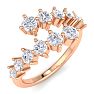 1 Carat Diamond Wrap Ring In 14 Karat Rose Gold Image-2