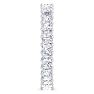 2 1/2 Carat Princess Cut Lab Grown Diamond Eternity Ring In 14 Karat White Gold, Ring Size 6 Image-4