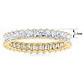 2 3/4 Carat Princess Cut Lab Grown Diamond Eternity Ring In 14 Karat Yellow Gold, Ring Size 8 Image-5