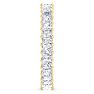 2 3/4 Carat Princess Cut Lab Grown Diamond Eternity Ring In 14 Karat Yellow Gold, Ring Size 8.5 Image-4
