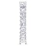 3.60 Carat Princess Cut Lab Grown Diamond Eternity Ring In 14 Karat White Gold, Ring Size 7 Image-4