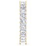 4 1/5 Carat Princess Cut Lab Grown Diamond Eternity Ring In 14 Karat Yellow Gold, Ring Size 6 Image-4