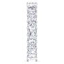 5 1/4 Carat Princess Cut Lab Grown Diamond Eternity Ring In 14 Karat White Gold, Ring Size 7 Image-4