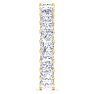 4 3/4 Carat Princess Cut Lab Grown Diamond Eternity Ring In 14 Karat Yellow Gold, Ring Size 5 Image-4