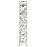 6.60 Carat Princess Cut Lab Grown Diamond Eternity Ring In 14 Karat Yellow Gold, Ring Size 8 Image-4