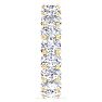 5 1/2 Carat Oval Shape Lab Grown Diamond Eternity Ring In 14 Karat Yellow Gold, Ring Size 8 Image-4