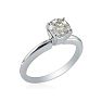 Certified Natural 1ct Genuine Diamond Solitaire Ring in White Gold Image-3
