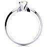14K White Gold 1/2 Carat Diamond Solitaire Ring Image-2
