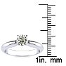 14K White Gold 1/2 Carat Diamond Solitaire Ring Image-4