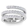 1 1/2 Carat Diamond Wrap Ring In 14 Karat White Gold Image-1