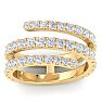 1 1/2 Carat Diamond Wrap Ring In 14 Karat Yellow Gold Image-1