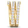 1 1/2 Carat Diamond Wrap Ring In 14 Karat Yellow Gold Image-4