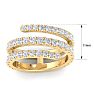 1 1/2 Carat Diamond Wrap Ring In 14 Karat Yellow Gold Image-5