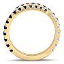 1 1/2 Carat Diamond and Sapphire Wrap Ring In 14 Karat Yellow Gold Image-3