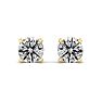 2 Carat Lab Grown Diamond Earrings, VS Clarity In 14 Karat Yellow Gold, Basket Setting, New Lowest Price Ever! Image-2