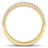 1/2 Carat Lab Grown Diamond Wrap Ring In 14 Karat Yellow Gold Image-3