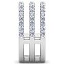 1 Carat Lab Grown Diamond Wrap Ring In 14 Karat White Gold Image-4
