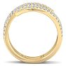 1 Carat Lab Grown Diamond Open Ring In 14 Karat Yellow Gold Image-3