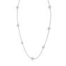 1 3/4 Carat Graduated Lab Grown Diamonds By The Yard Necklace In 14K White Gold, 18 Inches Image-3