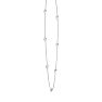 1 3/4 Carat Graduated Lab Grown Diamonds By The Yard Necklace In 14K White Gold, 18 Inches Image-4