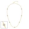 1 3/4 Carat Graduated Lab Grown Diamonds By The Yard Necklace In 14K Yellow Gold, 18 Inches Image-1