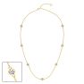 1 3/4 Carat Graduated Lab Grown Diamonds By The Yard Necklace In 14K Yellow Gold, 18 Inches Image-1