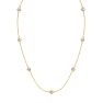 1 3/4 Carat Graduated Lab Grown Diamonds By The Yard Necklace In 14K Yellow Gold, 18 Inches Image-2