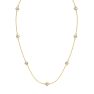 1 3/4 Carat Graduated Lab Grown Diamonds By The Yard Necklace In 14K Yellow Gold, 18 Inches Image-2