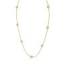 1 3/4 Carat Graduated Lab Grown Diamonds By The Yard Necklace In 14K Yellow Gold, 18 Inches Image-3