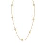 1 3/4 Carat Graduated Lab Grown Diamonds By The Yard Necklace In 14K Yellow Gold, 18 Inches Image-3