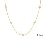 1 3/4 Carat Graduated Lab Grown Diamonds By The Yard Necklace In 14K Yellow Gold, 18 Inches Image-5