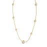 3 Carat Graduated Lab Grown Diamonds By The Yard Necklace In 14K Yellow Gold, 18 Inches Image-3