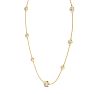 3 Carat Graduated Lab Grown Diamonds By The Yard Necklace In 14K Yellow Gold, 18 Inches Image-3