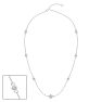 1 Carat Graduated Lab Grown Diamonds By The Yard Necklace In 14K White Gold, 18 Inches Image-1