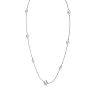 1 Carat Graduated Lab Grown Diamonds By The Yard Necklace In 14K White Gold, 18 Inches Image-3