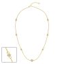 1 Carat Graduated Lab Grown Diamonds By The Yard Necklace In 14K Yellow Gold, 18 Inches Image-1