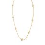 1 Carat Graduated Lab Grown Diamonds By The Yard Necklace In 14K Yellow Gold, 18 Inches Image-3