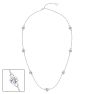 2 1/3 Carat Lab Grown Diamonds By The Yard Necklace In 14K White Gold, 18 Inches Image-1