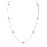 2 1/3 Carat Lab Grown Diamonds By The Yard Necklace In 14K White Gold, 18 Inches Image-2