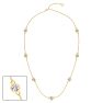 2 1/3 Carat Lab Grown Diamonds By The Yard Necklace In 14K Yellow Gold, 18 Inches Image-1