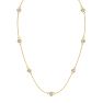 2 1/3 Carat Lab Grown Diamonds By The Yard Necklace In 14K Yellow Gold, 18 Inches Image-2