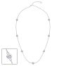 3 1/2 Carat Lab Grown Diamonds By The Yard Necklace In 14K White Gold, 18 Inches Image-1