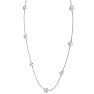 3 1/2 Carat Lab Grown Diamonds By The Yard Necklace In 14K White Gold, 18 Inches Image-3