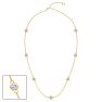 3 1/2 Carat Lab Grown Diamonds By The Yard Necklace In 14K Yellow Gold, 18 Inches Image-1