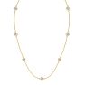 3 1/2 Carat Lab Grown Diamonds By The Yard Necklace In 14K Yellow Gold, 18 Inches Image-2